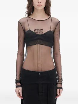 Ann Demeulemeester: Чёрная футболка 