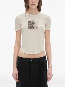 Ann Demeulemeester: Футболка с принтом 