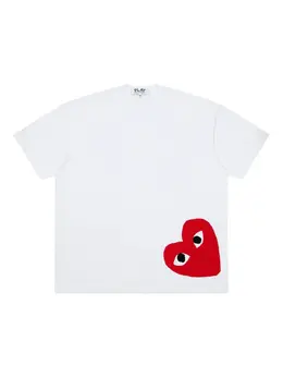 Comme Des Garçons Play: Белая футболка  Heart