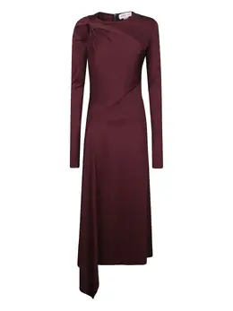 Victoria Beckham: Бордовое платье 