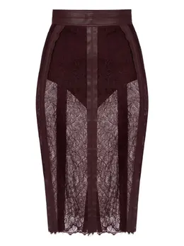 Elisabetta Franchi: Кружевная юбка 
