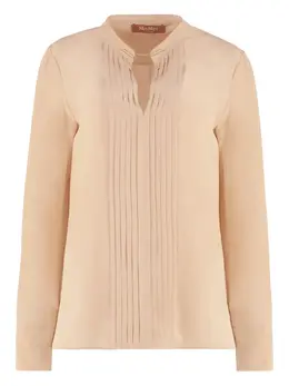Max Mara: Бежевая рубашка 