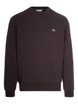 Lacoste: Коричневый свитер 