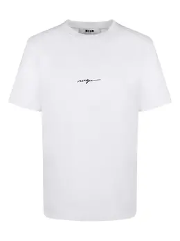 MSGM: Белая футболка 