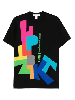 Comme Des Garçons Shirt: Футболка с абстрактным принтом 
