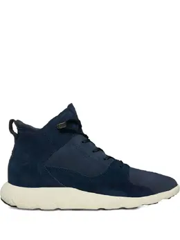 Timberland: Синие ботинки 