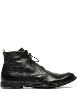 Officine Creative: Чёрные ботинки 