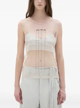 Ann Demeulemeester: Бежевый топ 