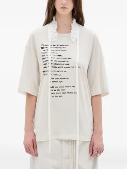 Ann Demeulemeester: Футболка с принтом 