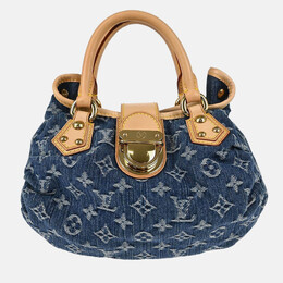 Louis Vuitton: Голубая сумка  Pleaty