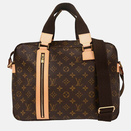 Louis Vuitton: Коричневая сумка 