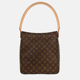 Louis Vuitton: Коричневая сумка  Looping