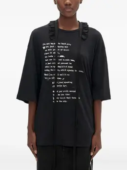 Ann Demeulemeester: Чёрная футболка 