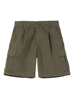 Carhartt WIP: Зелёные шорты 