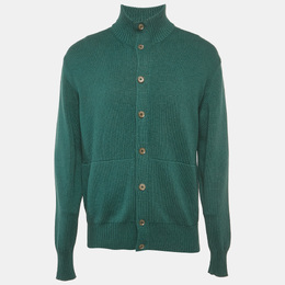 Loro Piana: Зелёный кардиган 