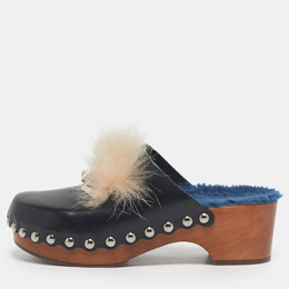 Fendi: Чёрные сабо 