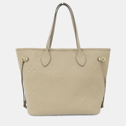 Louis Vuitton: Бежеві сумки  Neverfull MM