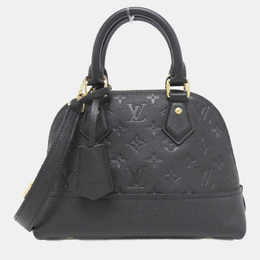 Louis Vuitton: Чёрная сумка  Alma BB