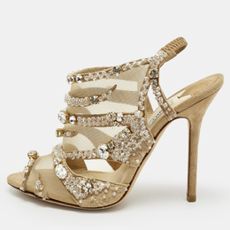 Jimmy Choo: Бежевые сандалии 