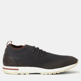 Loro Piana: Чёрные кроссовки 
