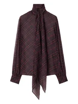 Burberry: Тёмная блуза 