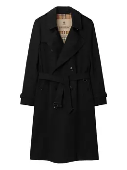 Burberry: Двубортный плащ 