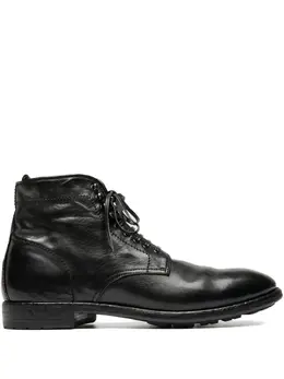 Officine Creative: Чёрные ботинки 