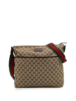 Gucci Pre-Owned: Коричневая сумка через плечо 
