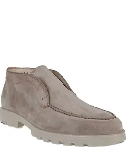 Santoni: Коричневые мокасины 