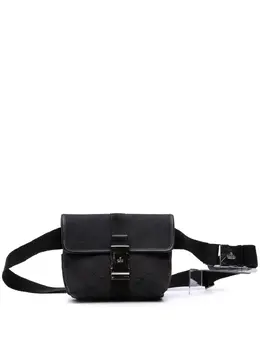 Gucci Pre-Owned: Чёрная поясная сумка 
