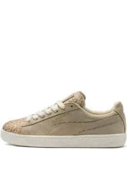 PUMA: Бежевые кроссовки  Suede