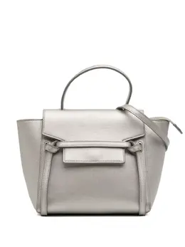 Celine Pre-Owned: Серебристая поясная сумка 