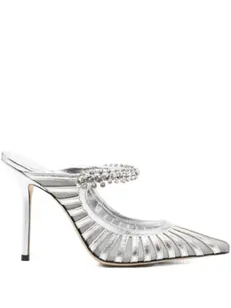 Jimmy Choo: Серебристые сабо  Bing