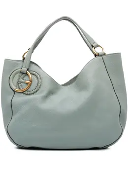 Gucci Pre-Owned: Голубая сумка-шоппер 