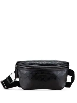 Gucci Pre-Owned: Чёрная поясная сумка 