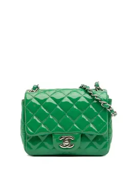 CHANEL Pre-Owned: Зелёная сумка через плечо 