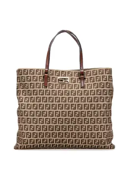 Fendi Pre-Owned: Коричневая сумка-шоппер 
