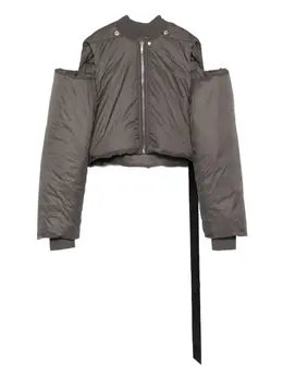 Rick Owens DRKSHDW: Серебристая куртка 
