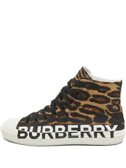 Burberry Pre-Owned: Коричневые кроссовки 