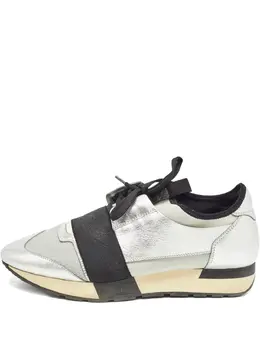 Balenciaga Pre-Owned: Серебристые кроссовки 