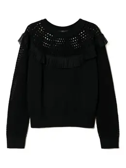 TWINSET: Свитер в сетку 