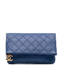 CHANEL Pre-Owned: Голубой клатч 