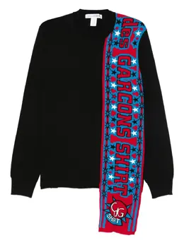 Comme Des Garçons Shirt: Чёрный шарф 