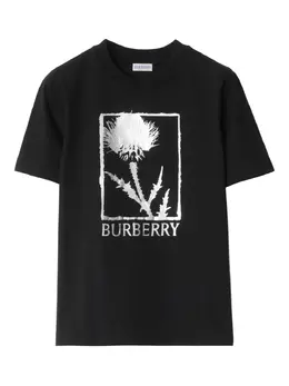 Burberry: Футболка с принтом 