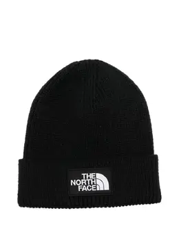 The North Face: Чёрная шапка  Logo Box
