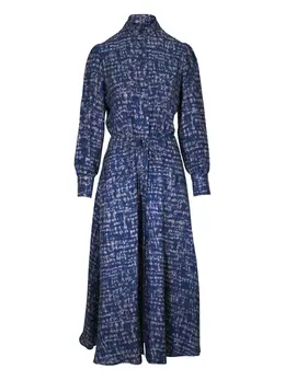 Kiton: Платье с абстрактным принтом 