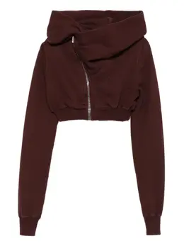 Rick Owens DRKSHDW: Свитшот с воротником-хомутом 