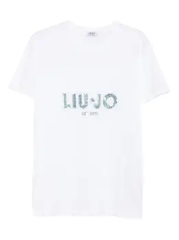 LIU JO: Футболка с блёстками 