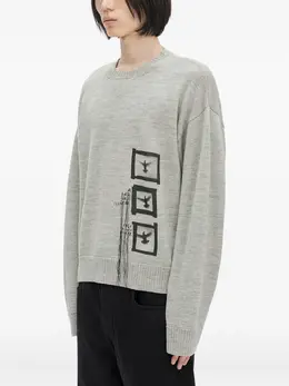 Ann Demeulemeester: Свитер с принтом 