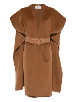 Elisabetta Franchi: Плащ из шерсти 